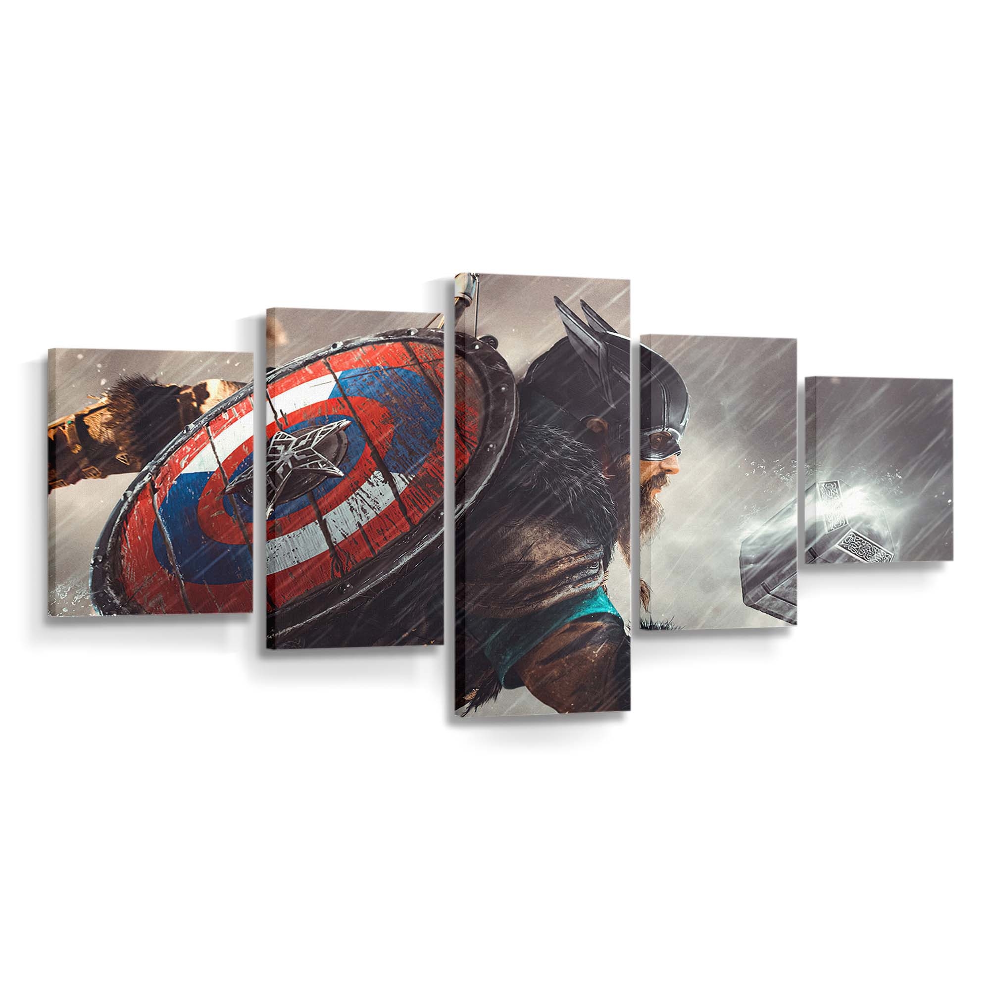 Captain Amerika Walhalla Leinwandbild - Marvel Wanddeko