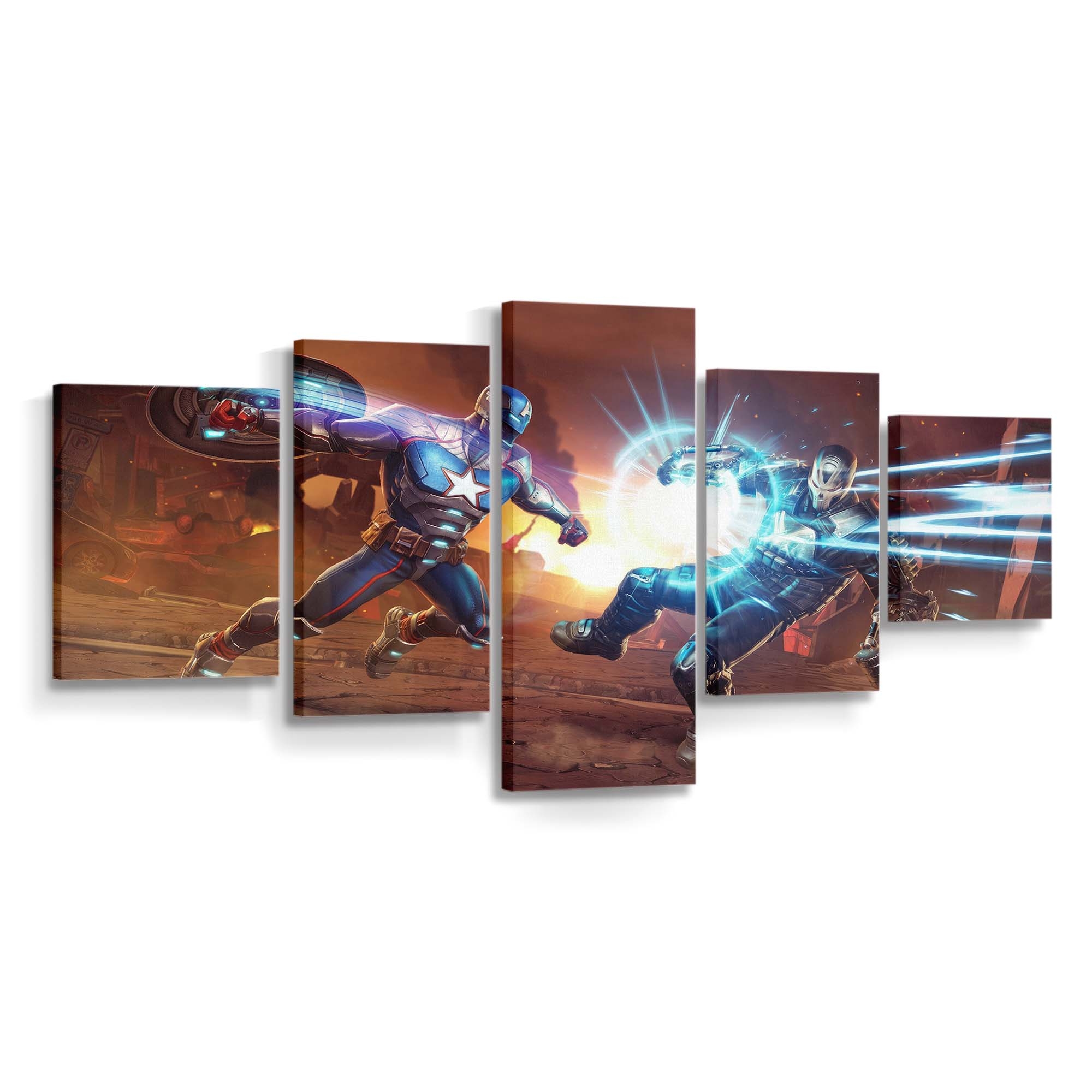 Captain America Vs Crossbones In Contest Of Champions Leinwandbild - Marvel Wanddeko