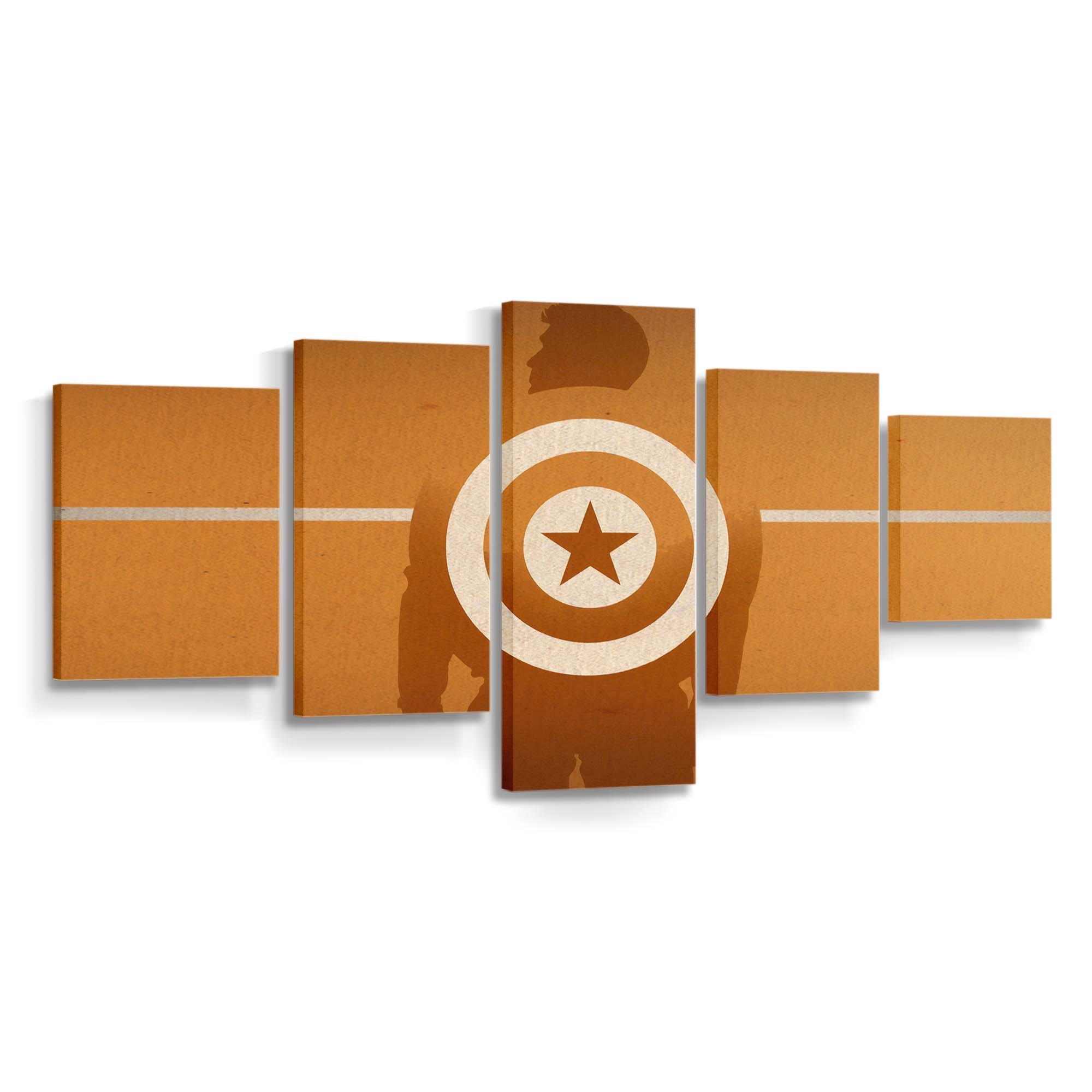 Captain Amerika Wand Hintergrund Leinwandbild - Marvel Wanddeko