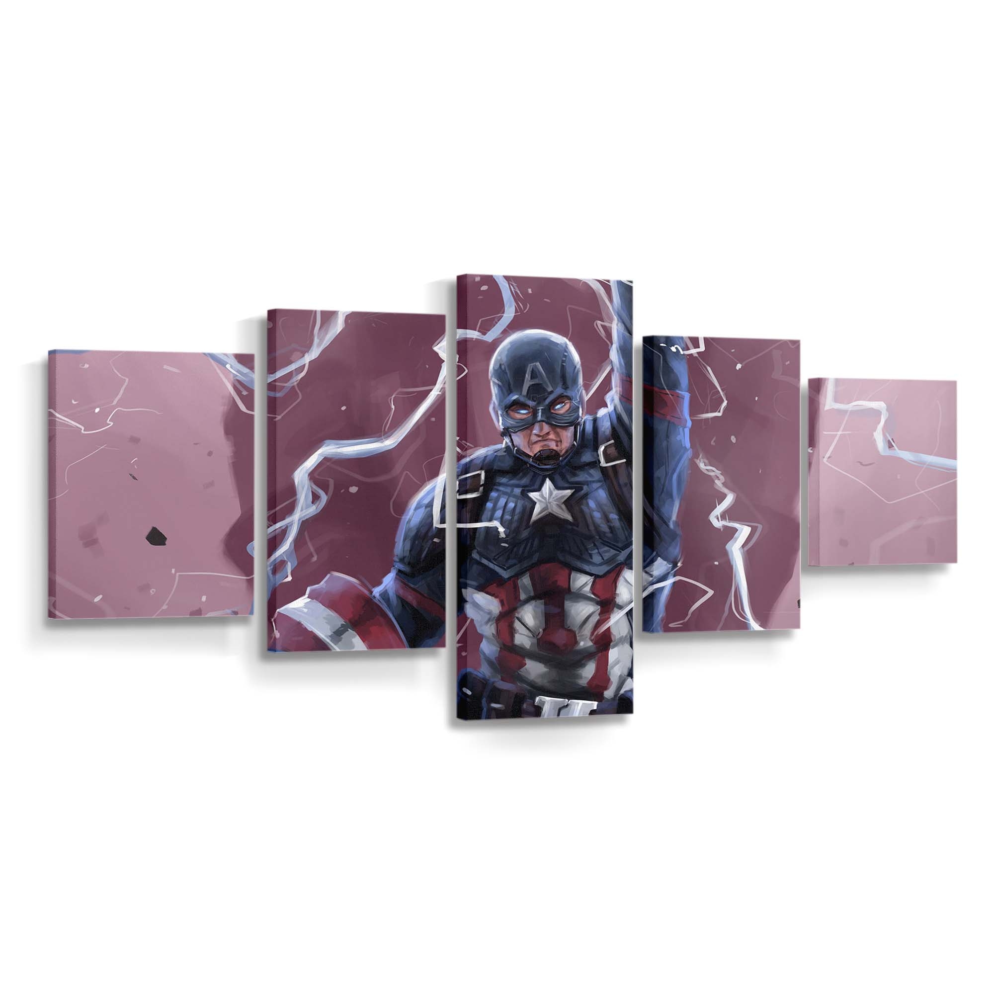 Hauptmann Amerika4K2019 Leinwandbild - Marvel Wanddeko