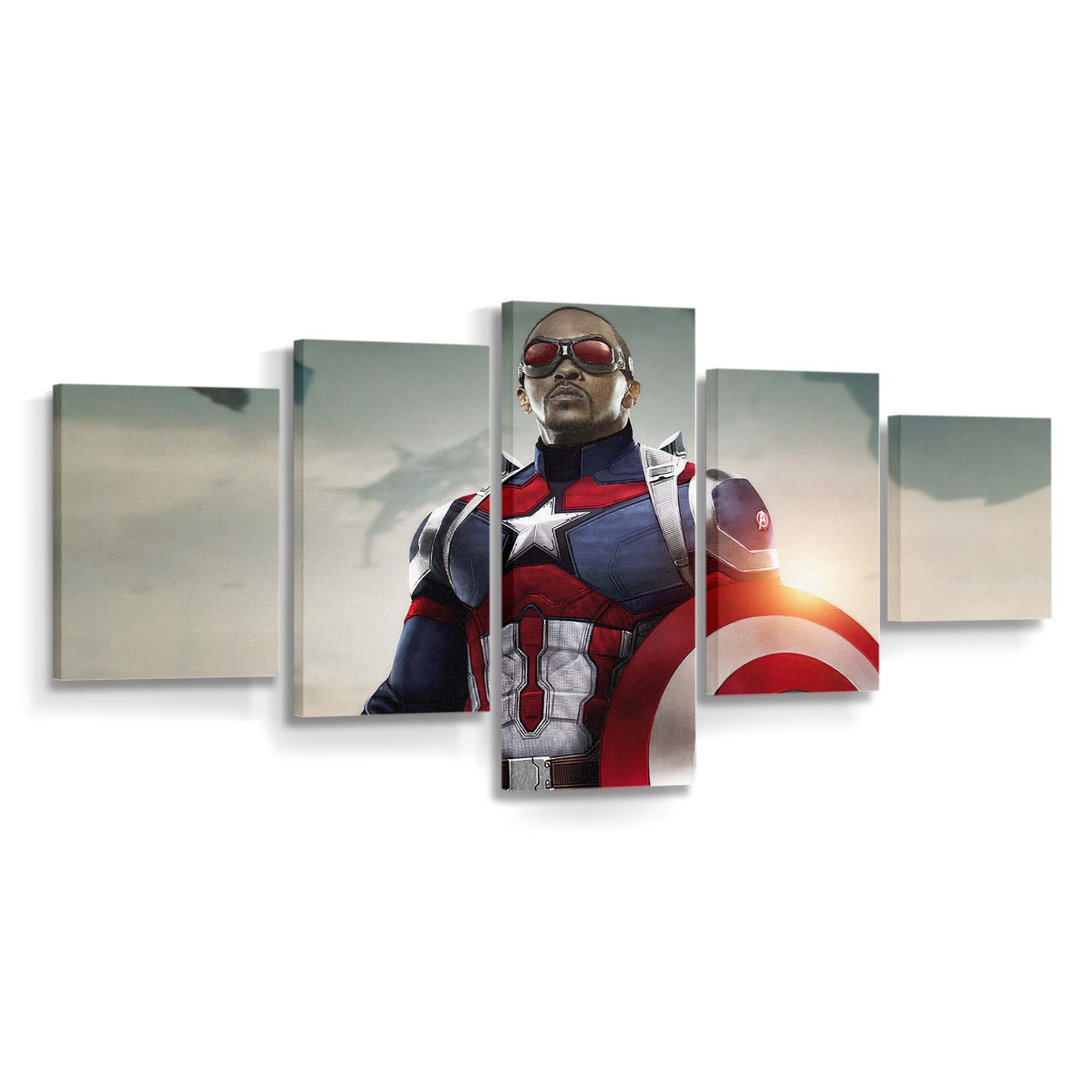 Captain Falke Leinwandbild - Marvel Wanddeko