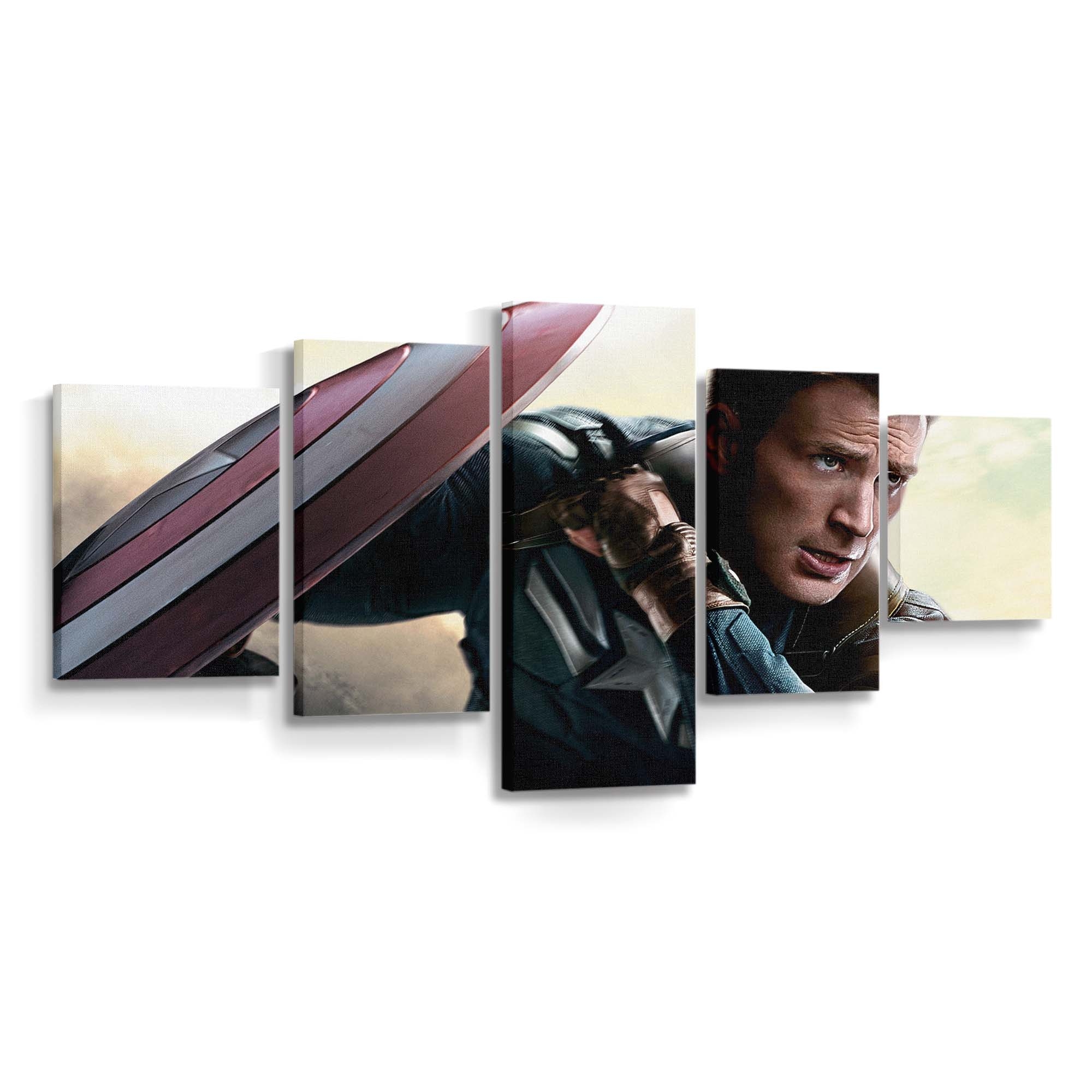 Chris Evans Captain Ameri Leinwandbild - Marvel Wanddeko