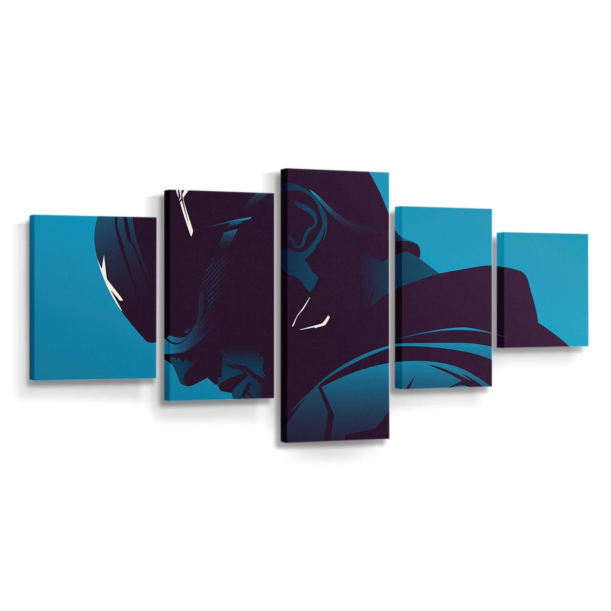 Falke und Wintersoldat Minimal Leinwandbild - Marvel Wanddeko