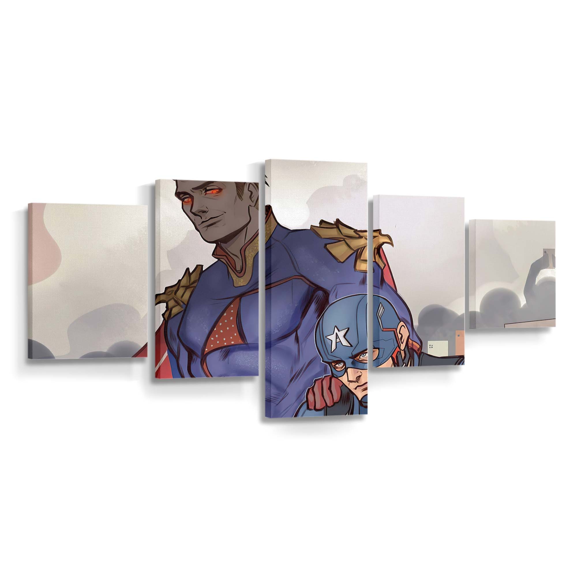 Homelander und US-Agent Leinwandbild - Marvel Wanddeko