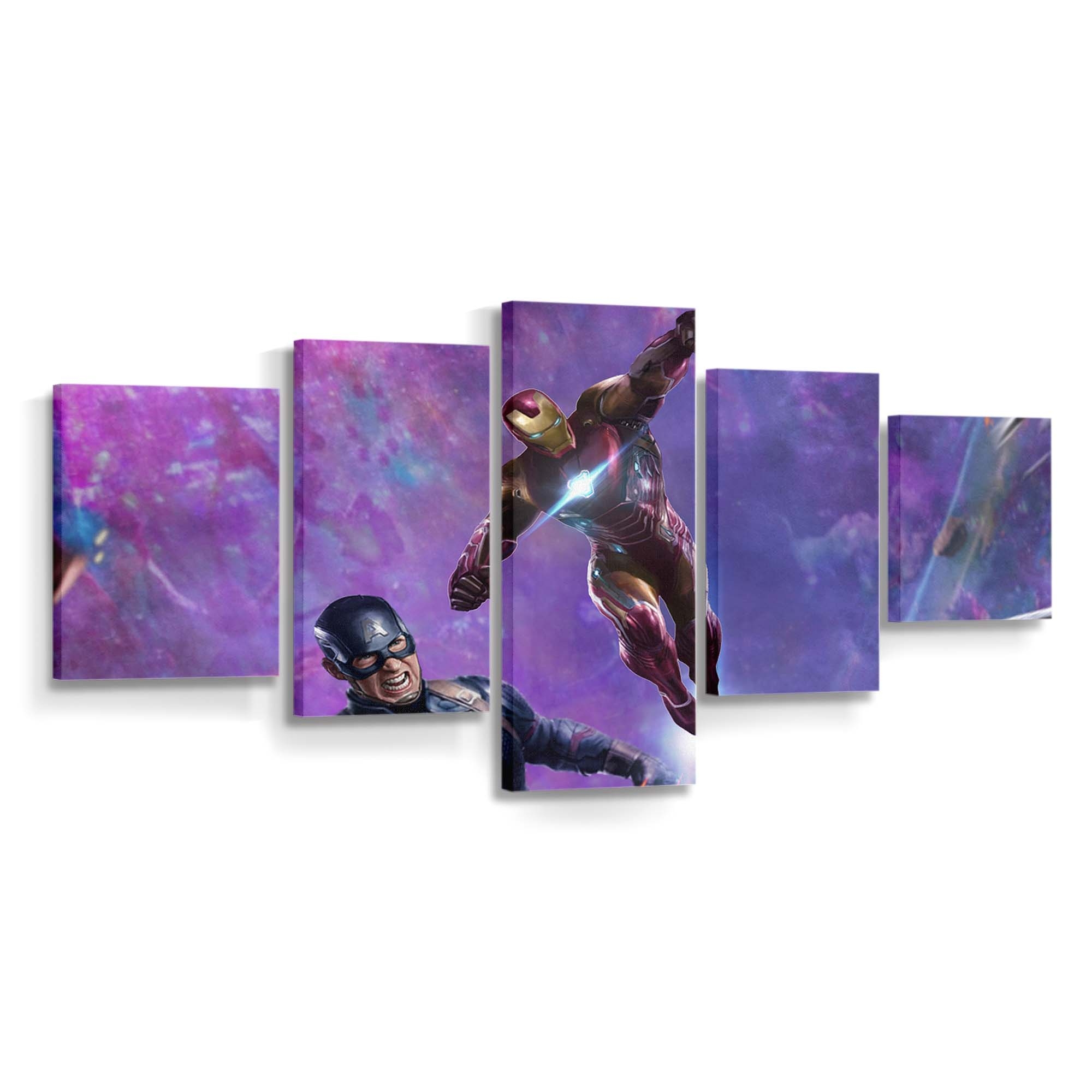 Eisenmann und Captain America in Avengers Endgame Leinwandbild - Marvel Wanddeko