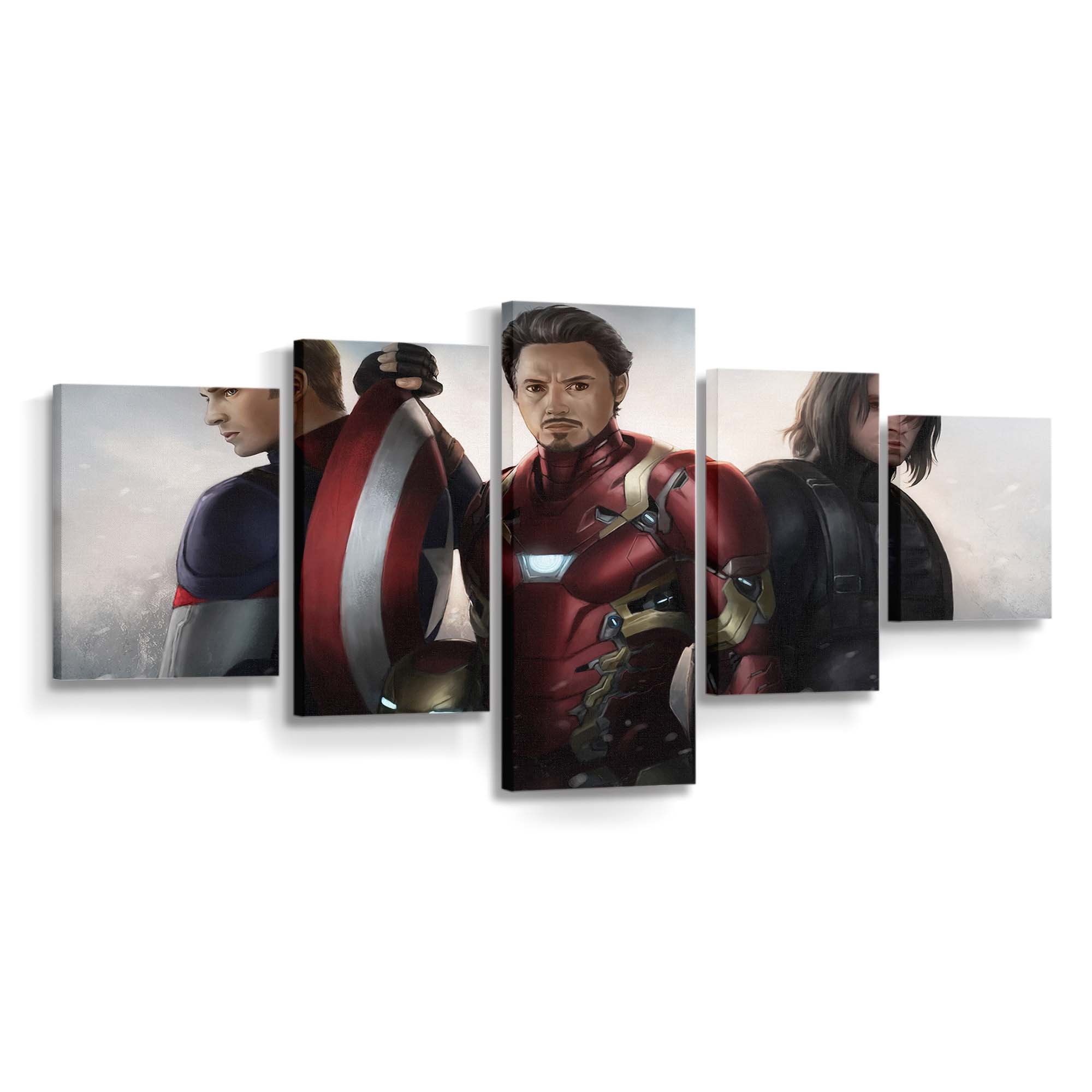 Eisenmann Captain Amerika Winter Soldat Leinwandbild - Marvel Wanddeko