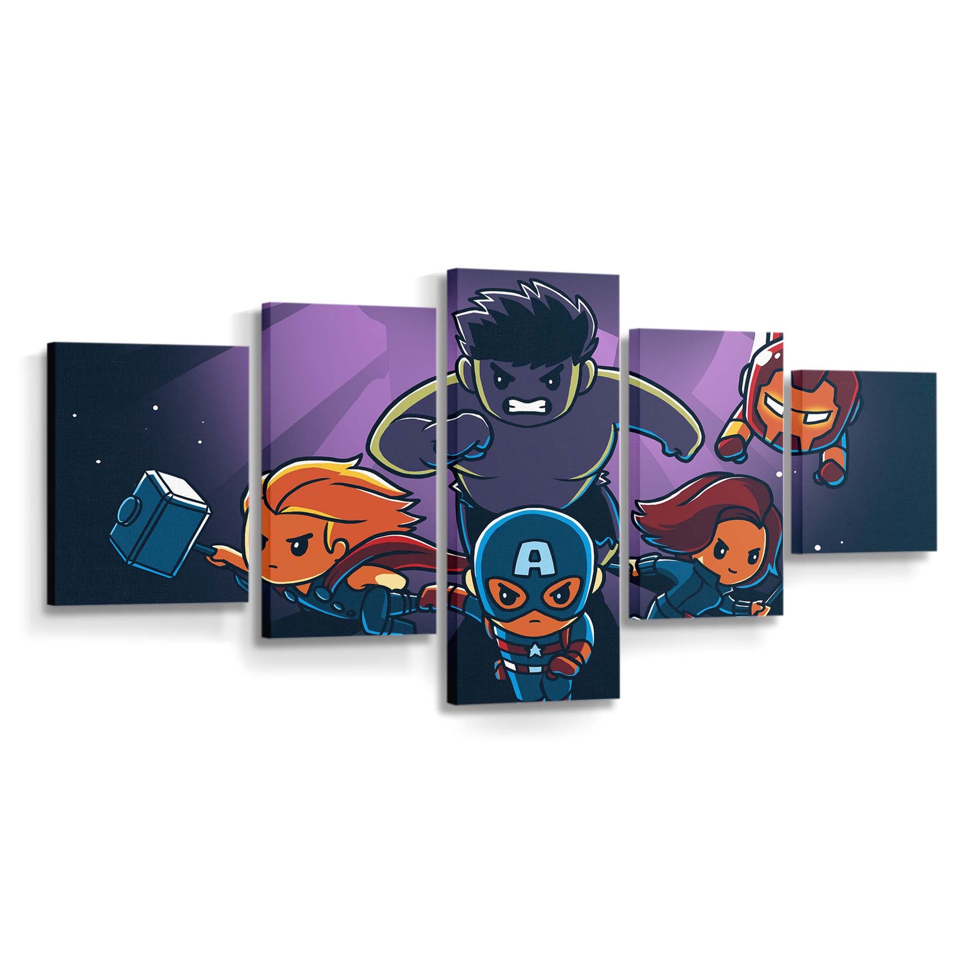 Kleine Avengers Leinwandbild - Marvel Wanddeko