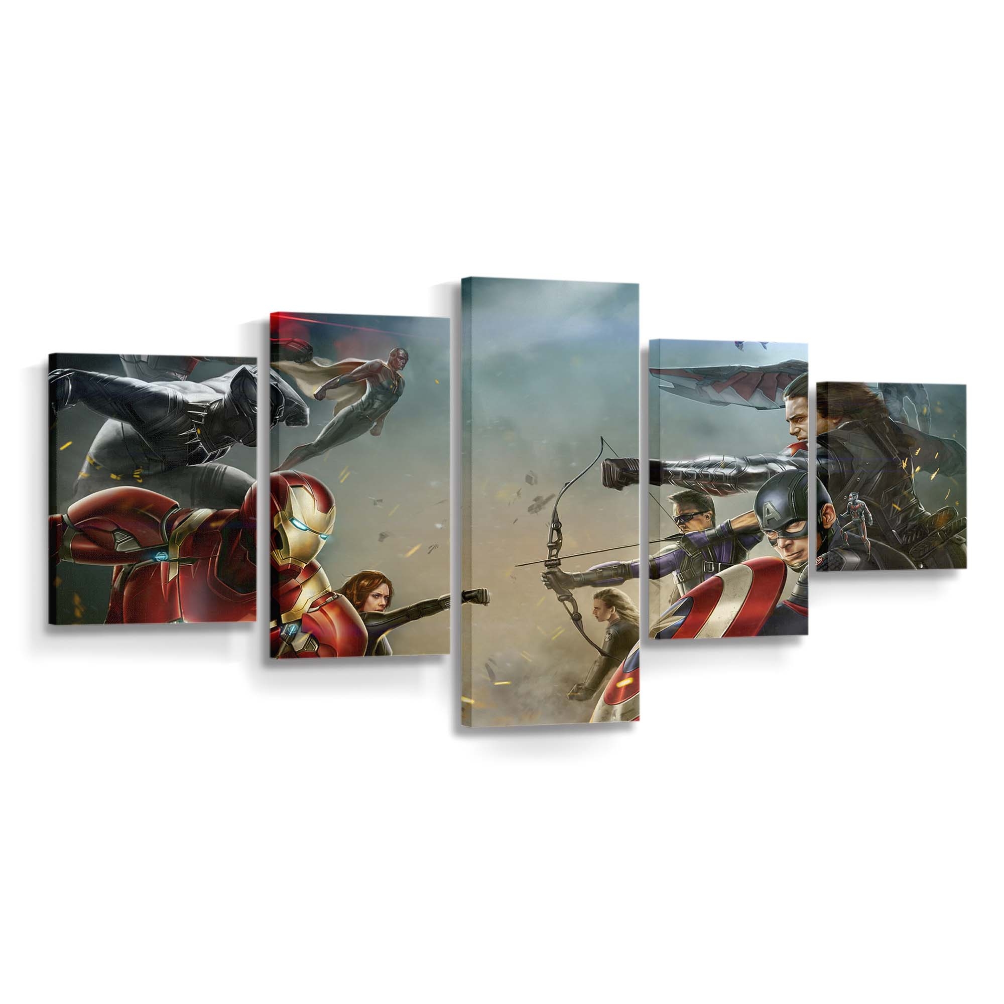 Marvel Superhelden Digitale Kunst Leinwandbild - Marvel Wanddeko