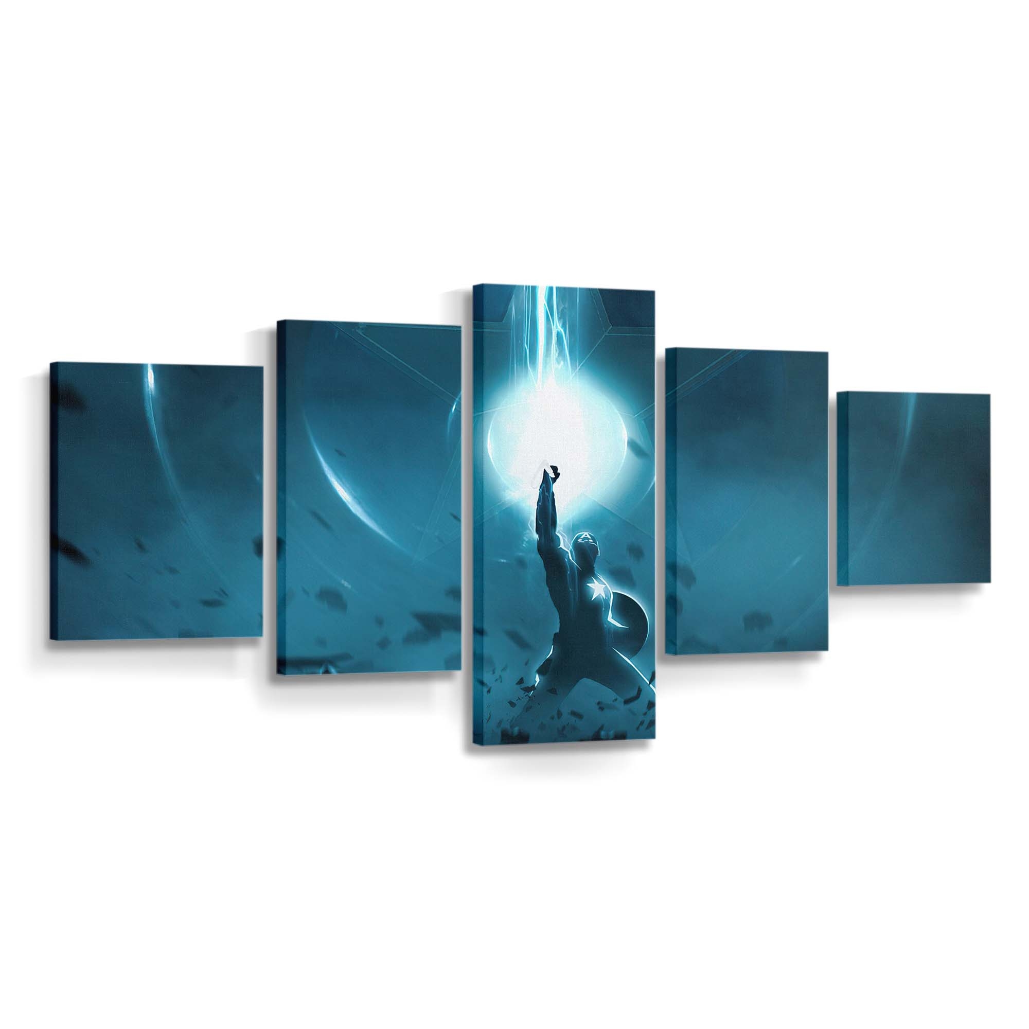 Mächtiger Captain America Leinwandbild - Marvel Wanddeko