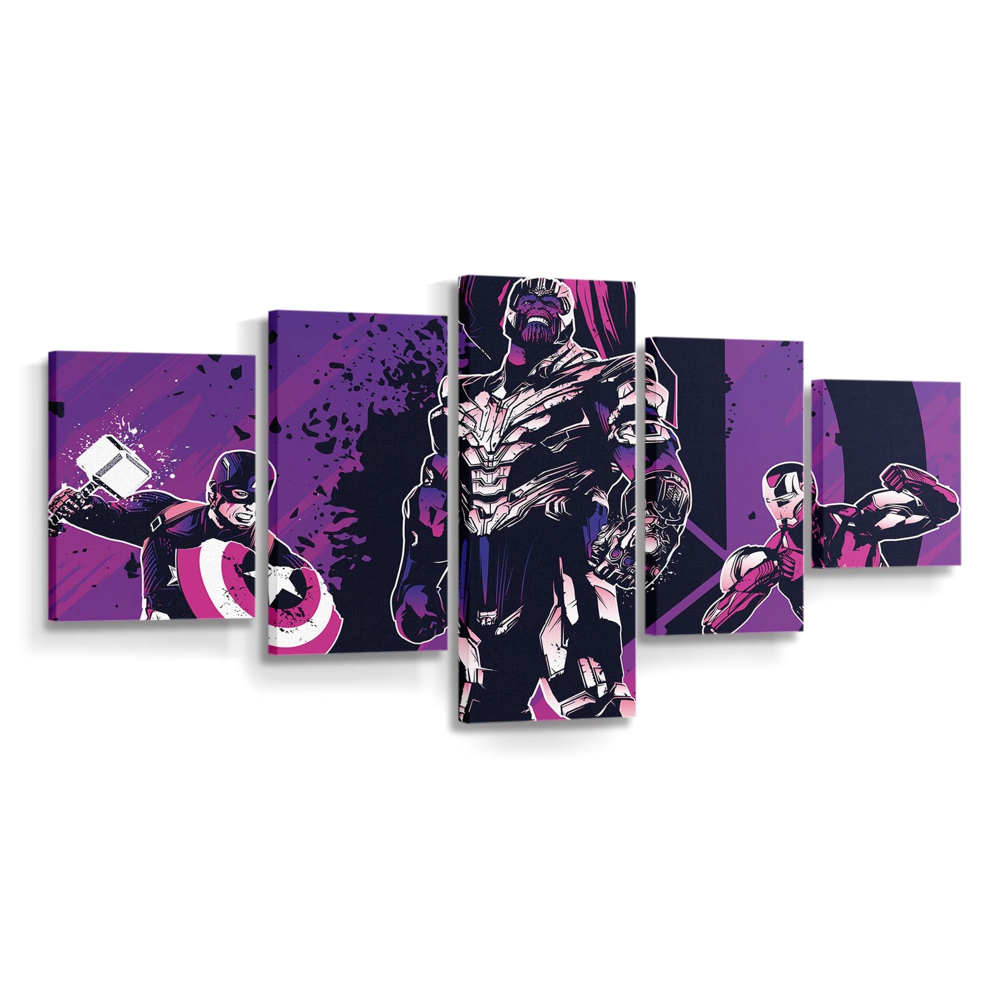 Thanos Eisenmann Captain Amerika Leinwandbild - Marvel Wanddeko