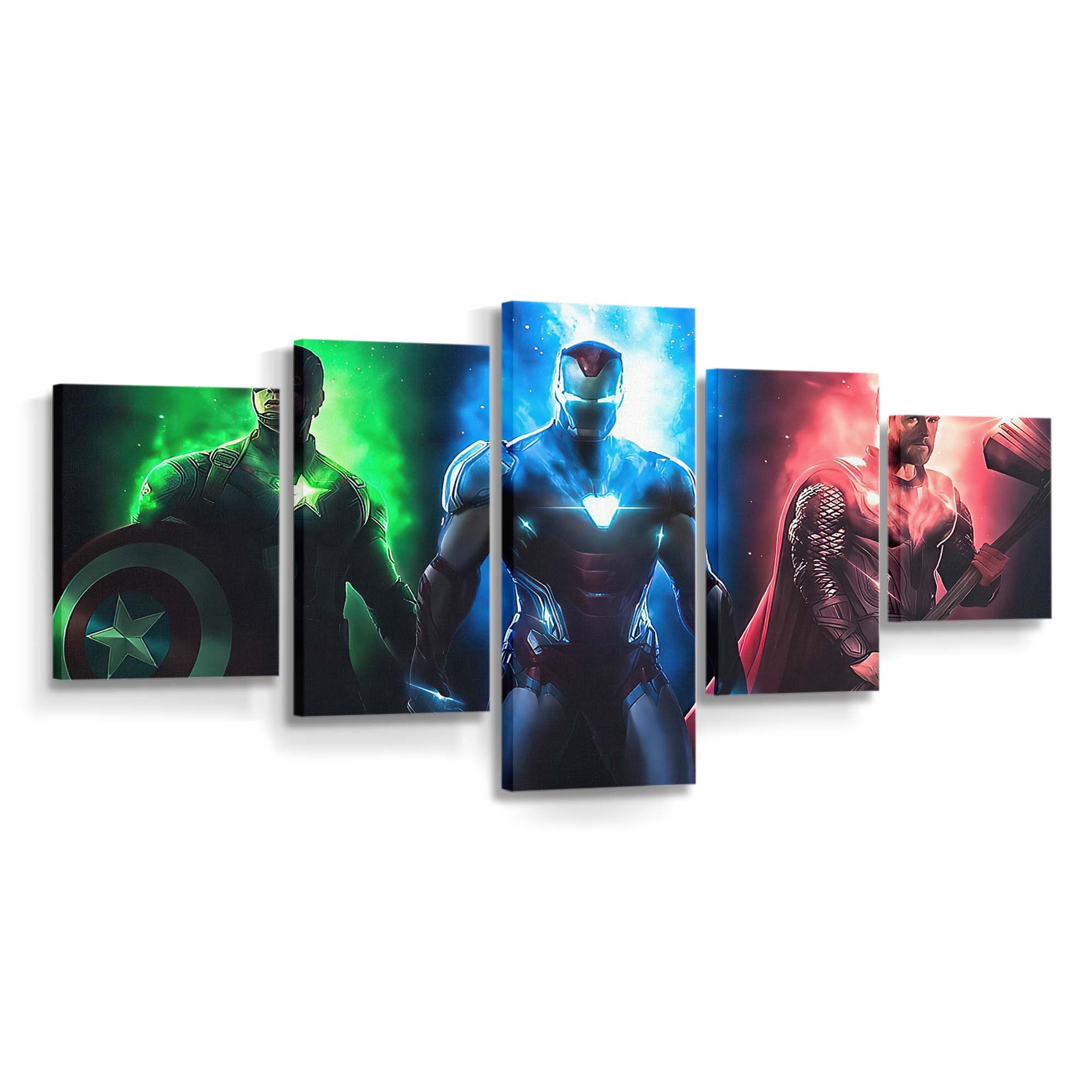 The Trinity Zusammen Leinwandbild - Marvel Wanddeko