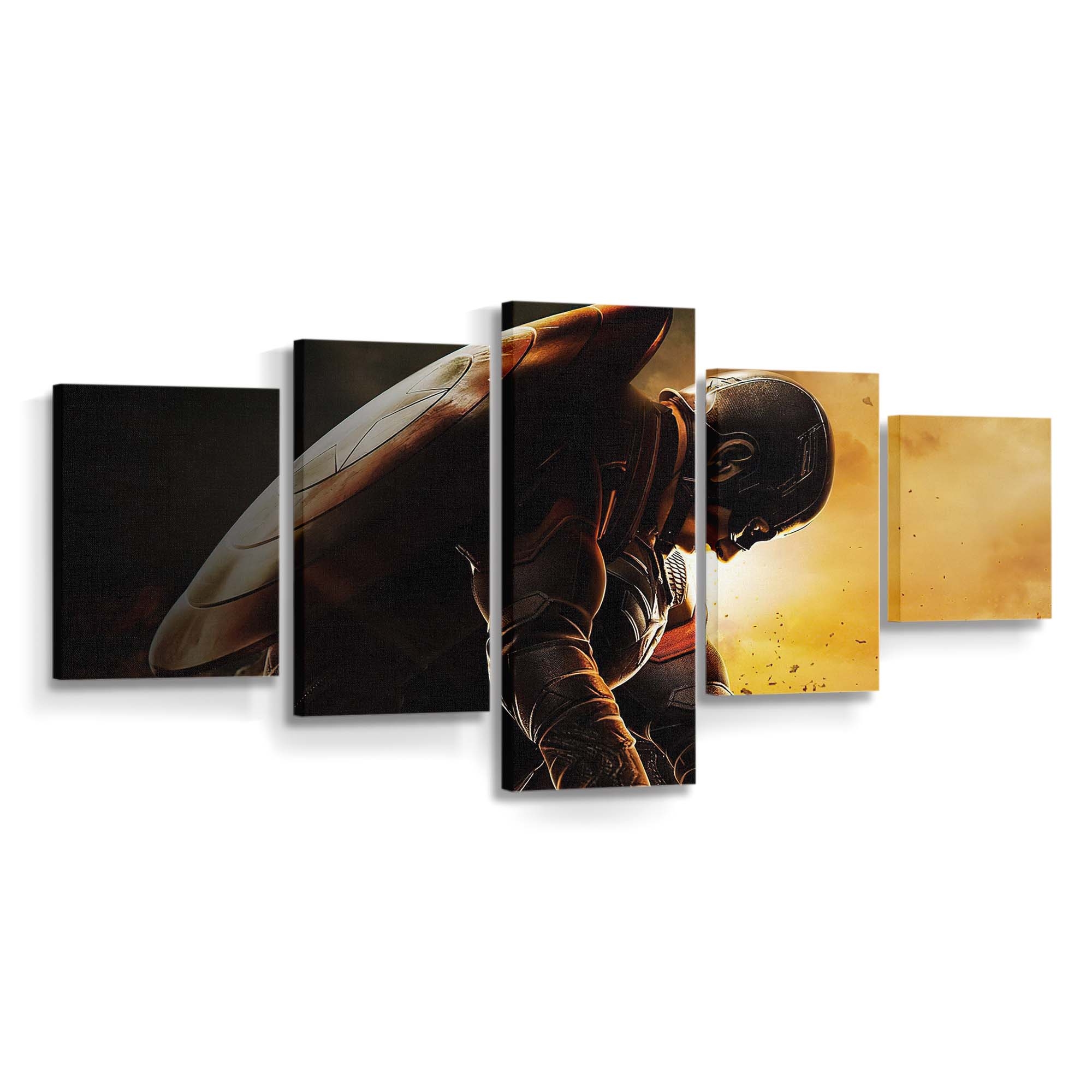 Unwürdiger Captain America Leinwandbild - Marvel Wanddeko