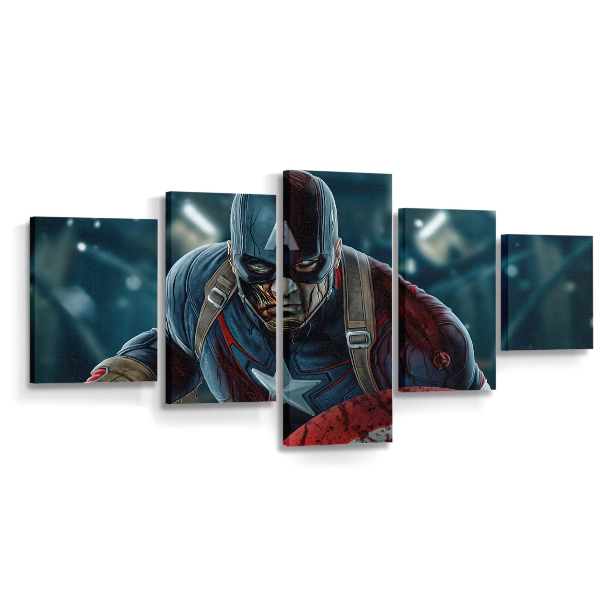 Was wäre wenn Captain America Zombie Leinwandbild - Marvel Wanddeko