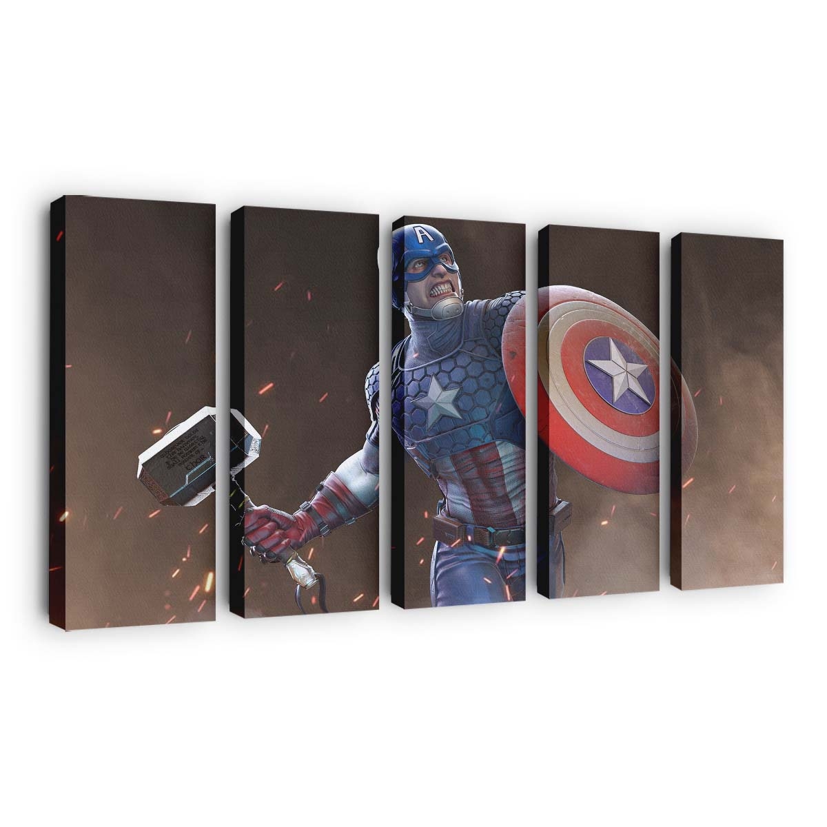 2020 Captain Amerika Kunstwerk 2 Leinwandbild - Marvel Wanddeko