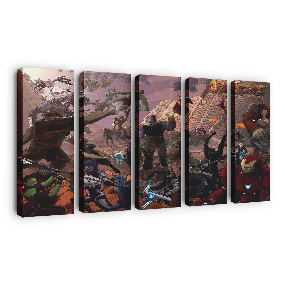 Avengers Infinity War 2018 Kunstwerk 2 Leinwandbild - Marvel Wanddeko