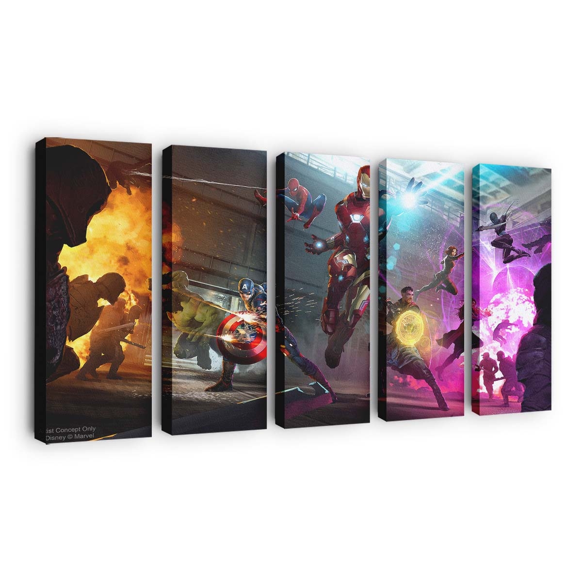 Avengers Infinity War 2018 Artwork Leinwandbild - Marvel Wanddeko