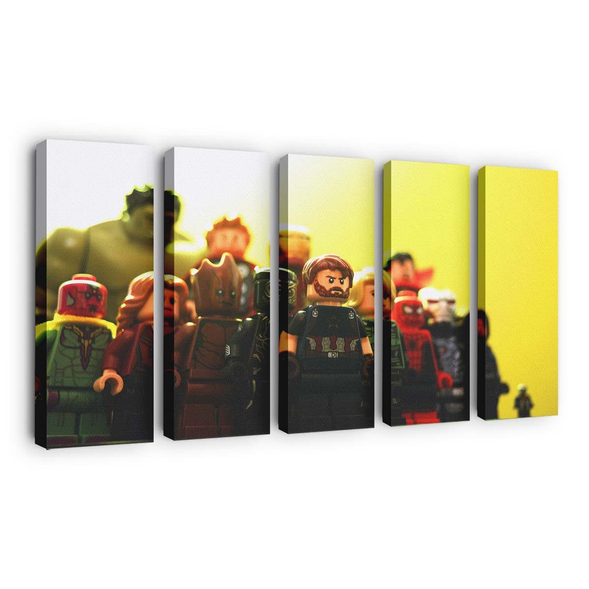 Avengers Infinity War Lego Kunst Leinwandbild - Marvel Wanddeko