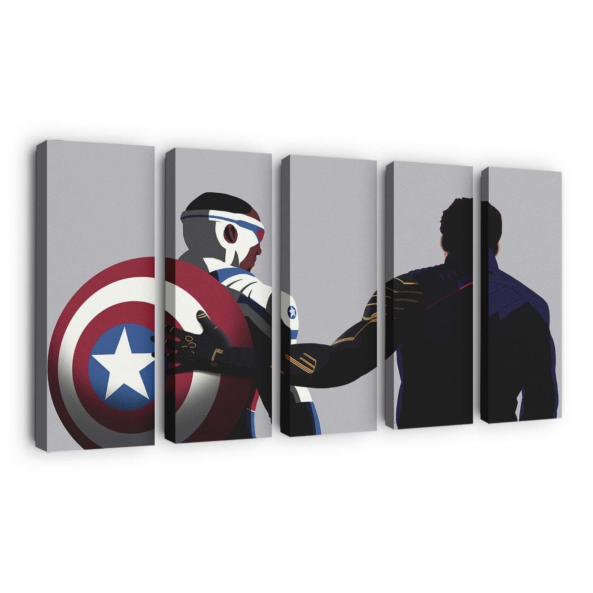 Buck und Steve Leinwandbild - Marvel Wanddeko