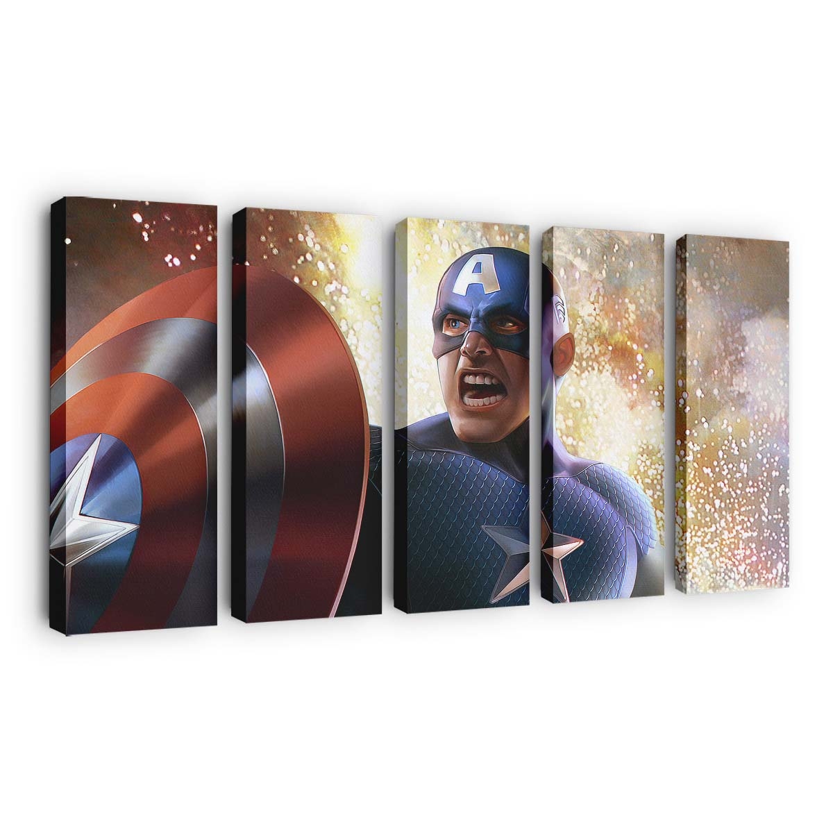 Captain Amerika 2020 Kunst Neu Leinwandbild - Marvel Wanddeko