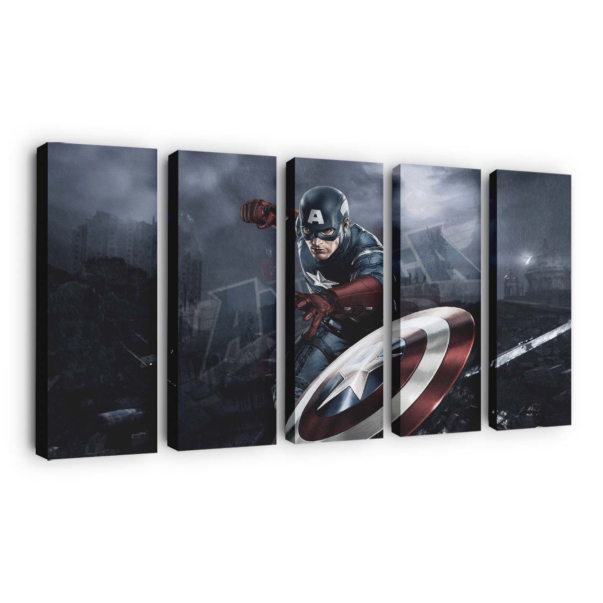 Captain America Kunstwerke Leinwandbild - Marvel Wanddeko