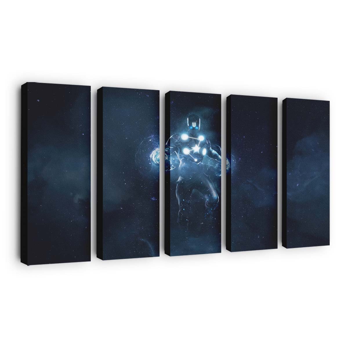 Captain Amerika inmitten der Sterne Leinwandbild - Marvel Wanddeko