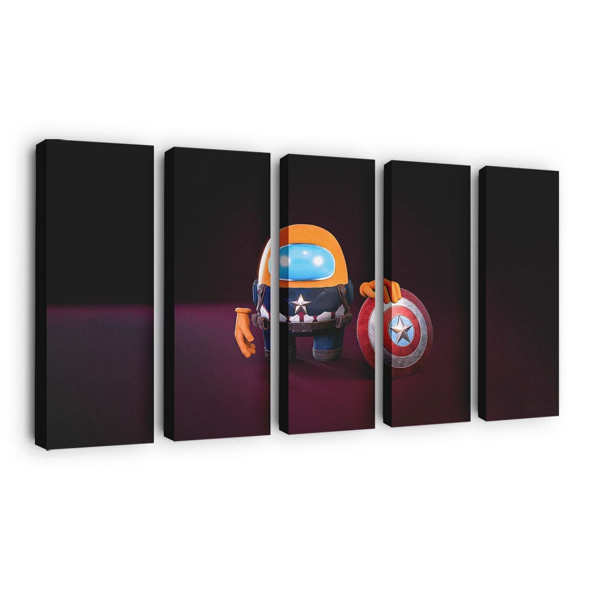 Captain Amerika unter uns Leinwandbild - Marvel Wanddeko