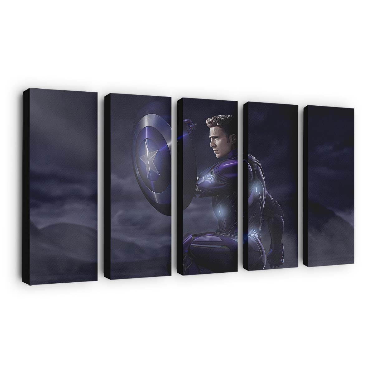 Captain Amerika im Eisenanzug mit Schild Leinwandbild - Marvel Wanddeko