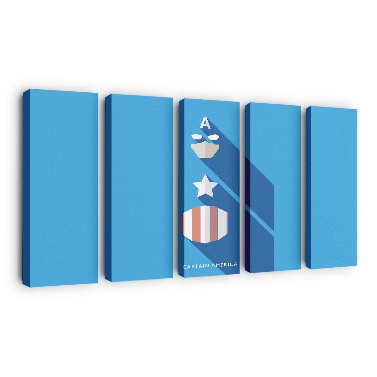 Captain Amerika Minimalistisch Leinwandbild - Marvel Wanddeko