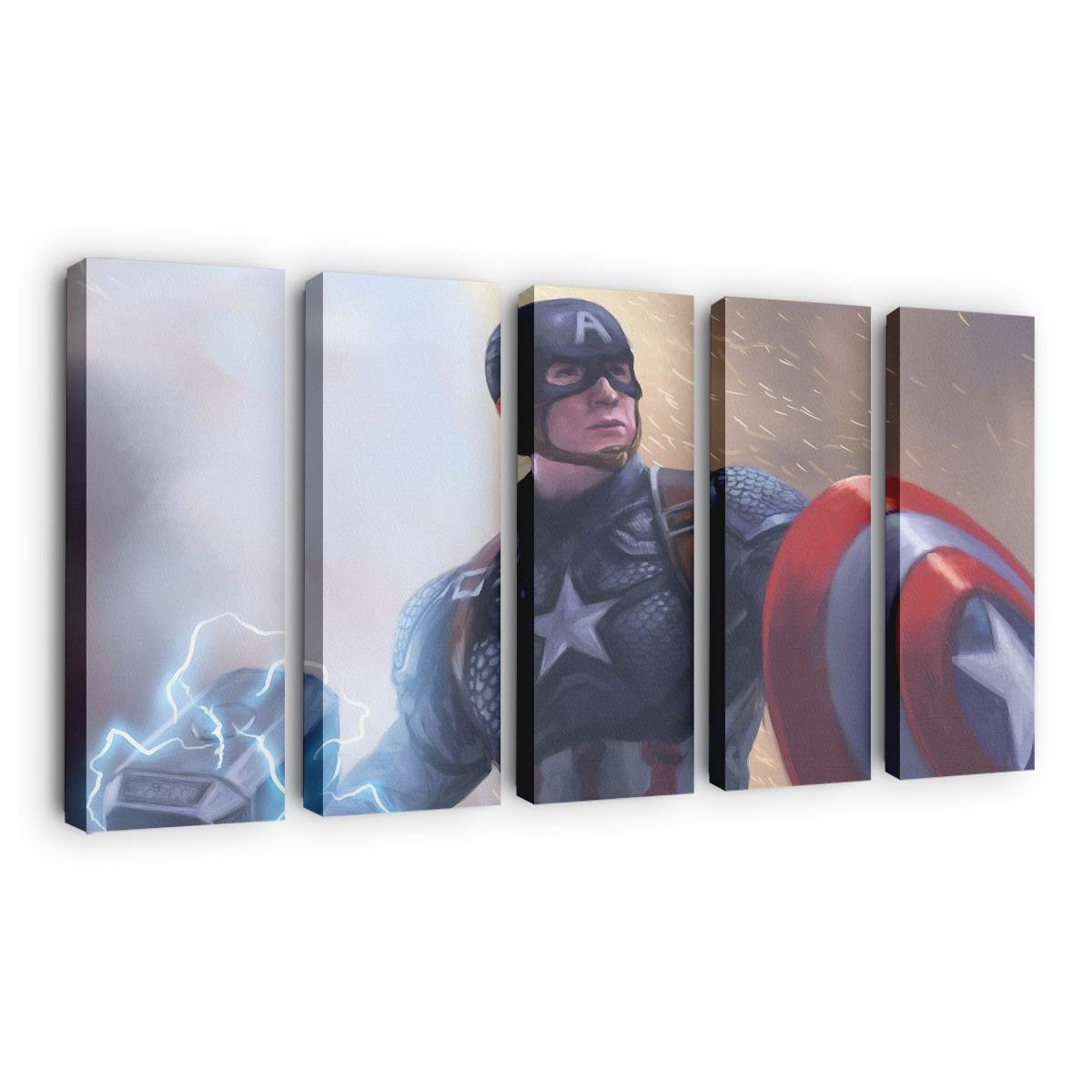 Captain Amerikas Schild Hammer Leinwandbild - Marvel Wanddeko