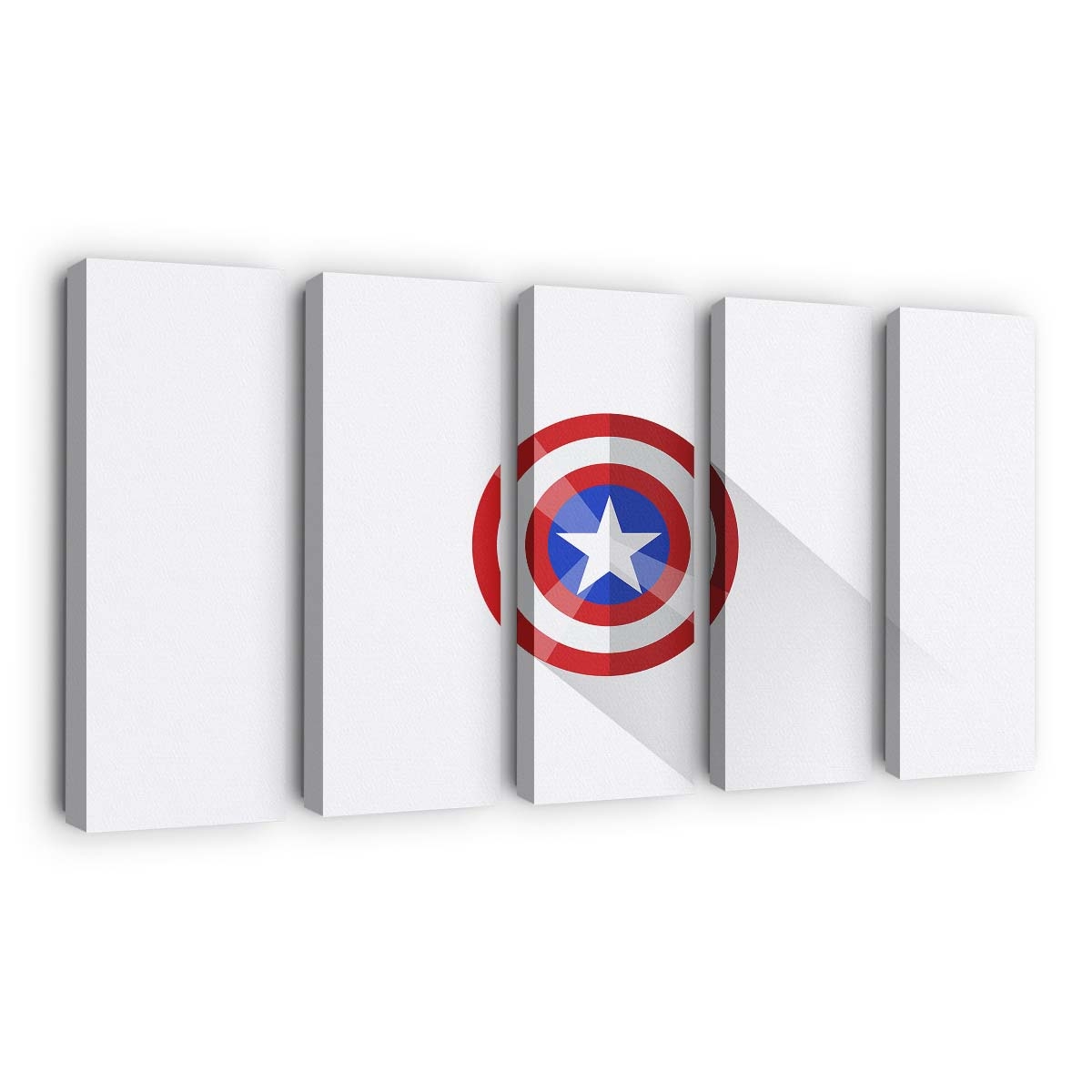 Captain America Schild Minimalismus Leinwandbild - Marvel Wanddeko