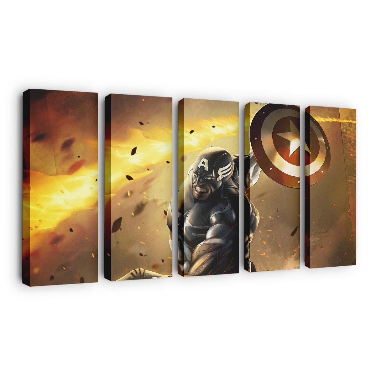 Captain Amerikas Schildkunst Leinwandbild - Marvel Wanddeko