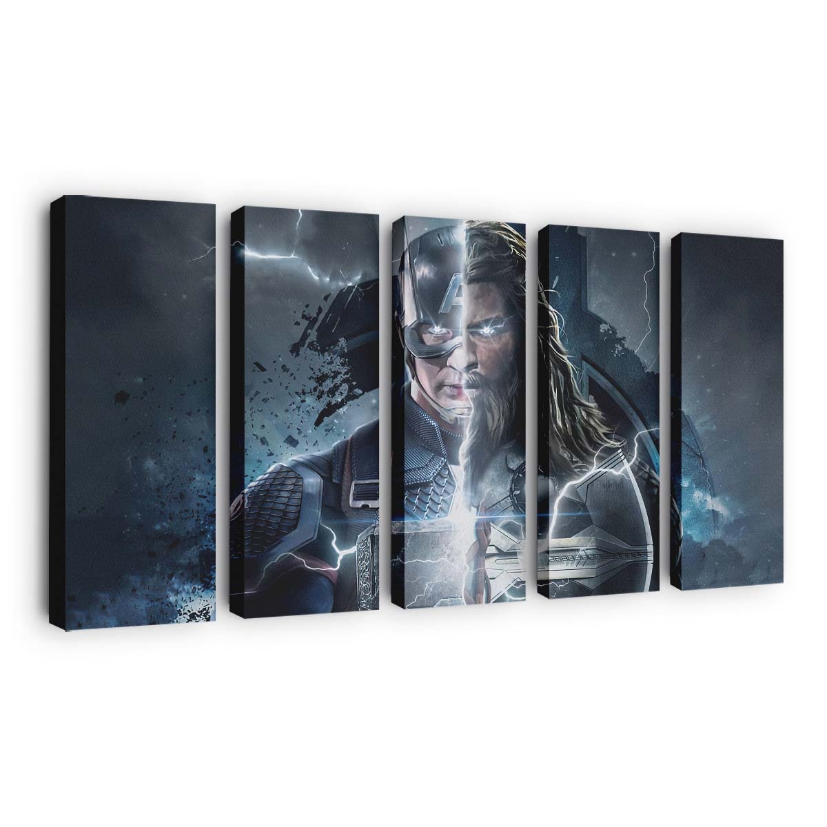Hauptmann Amerika Thor Leinwandbild - Marvel Wanddeko