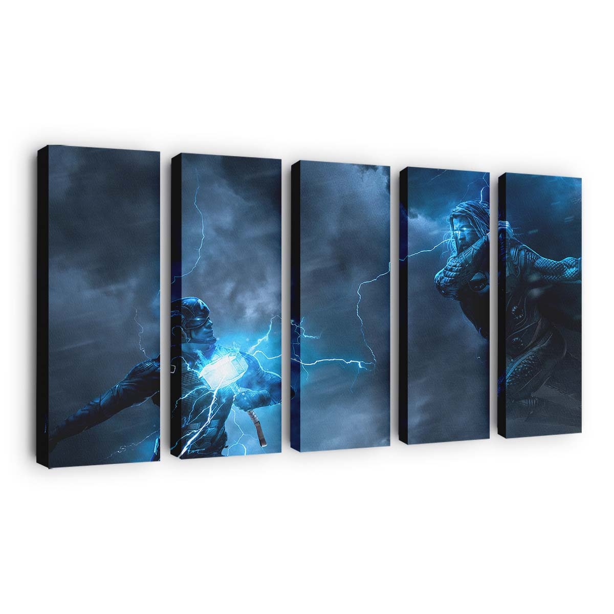 Captain Amerika gegen Thor Leinwandbild - Marvel Wanddeko