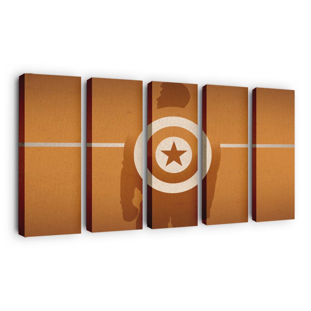 Captain Amerika Wand Hintergrund Leinwandbild - Marvel Wanddeko