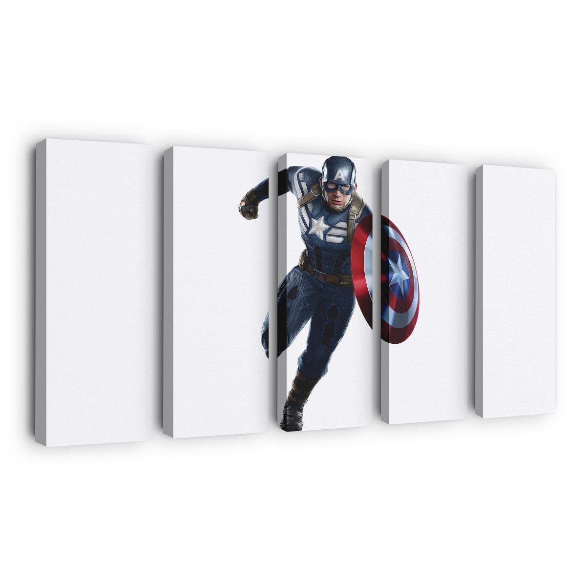 Captain America mit Schild Artwork Leinwandbild - Marvel Wanddeko