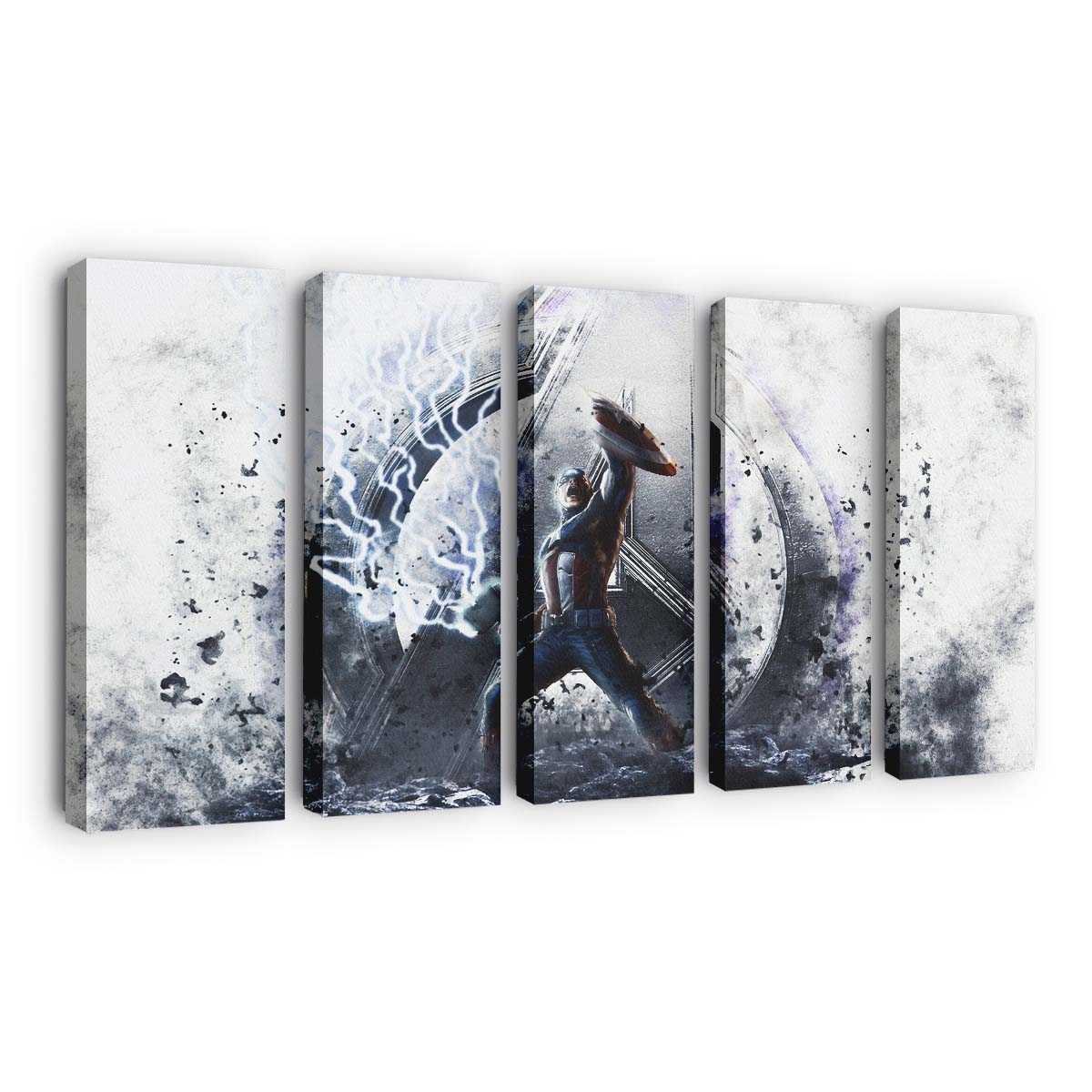 Captain Amerika Würdig Kunst Leinwandbild - Marvel Wanddeko