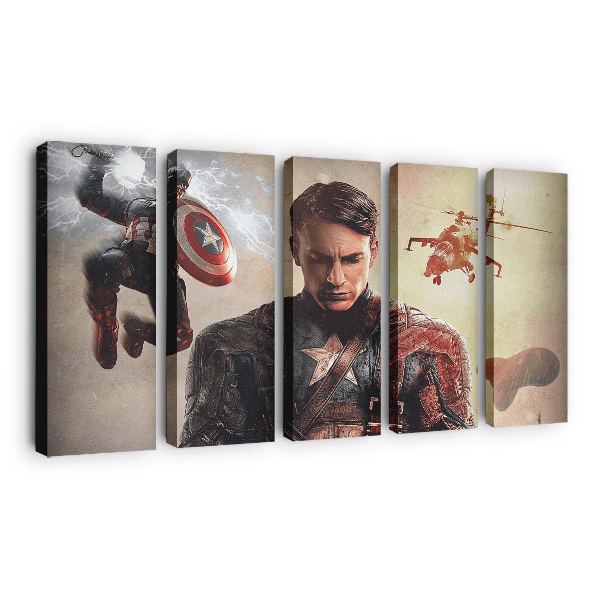 Chris Evans als Captain Amerika Leinwandbild - Marvel Wanddeko