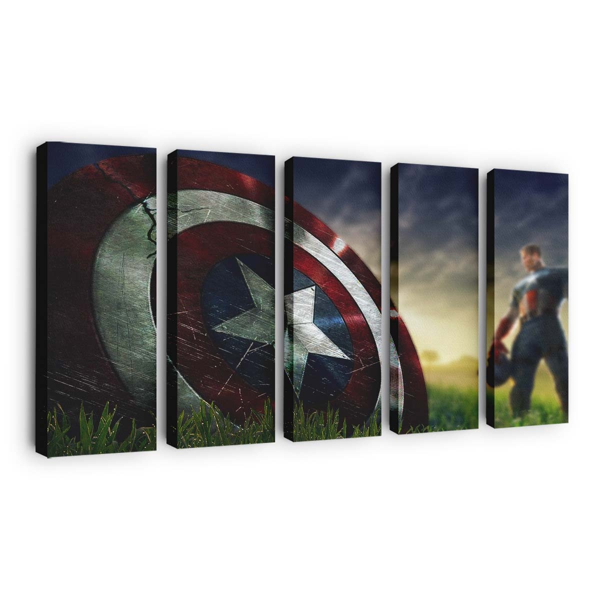 Fortnite Captain Amerika Leinwandbild - Marvel Wanddeko