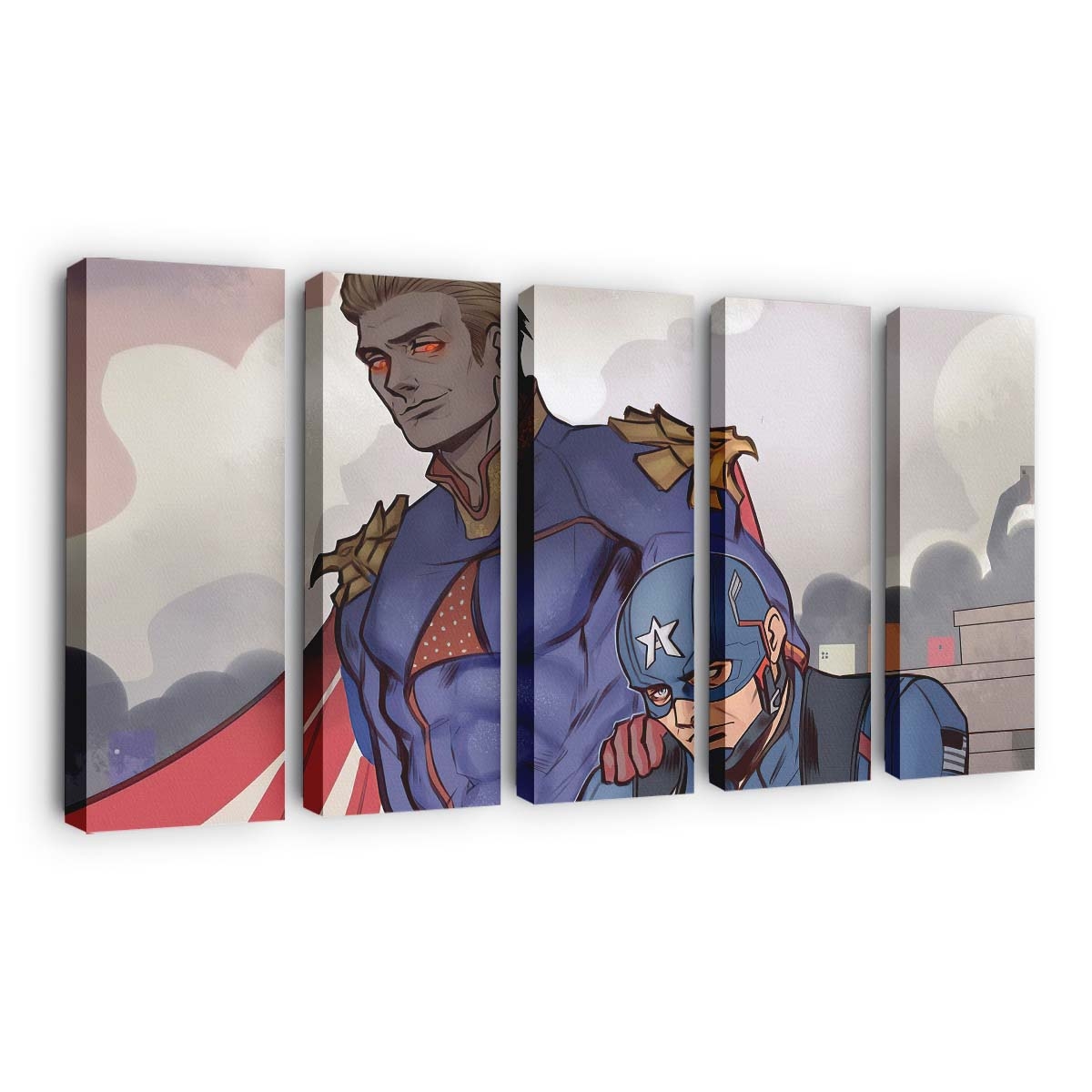 Homelander und US-Agent Leinwandbild - Marvel Wanddeko