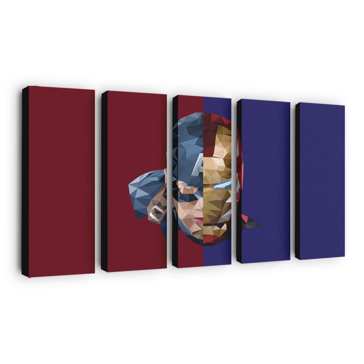 Eisenmann Captain Amerika Abstrakt Leinwandbild - Marvel Wanddeko