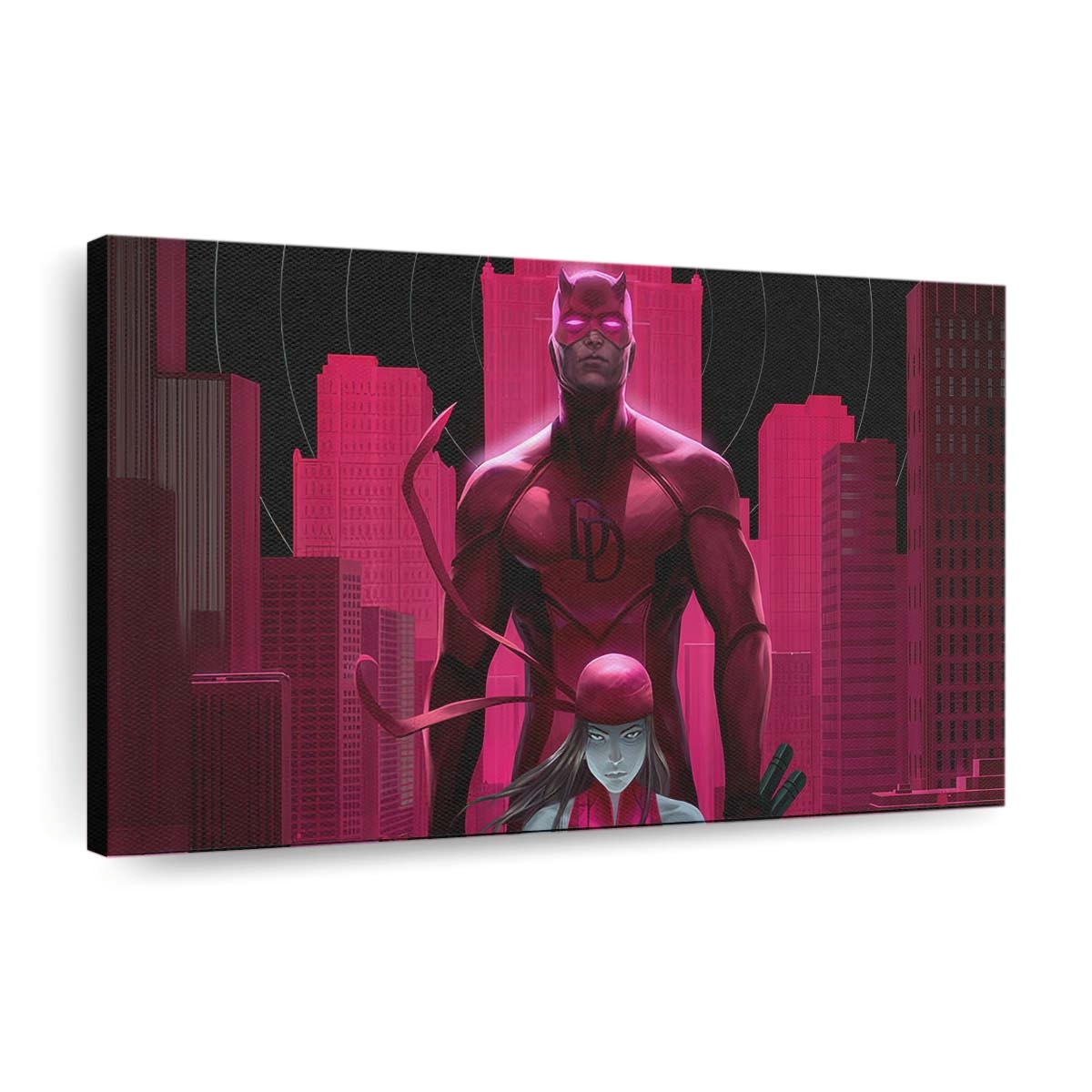 Daredevil und Elektra enthüllt Leinwandbild - Marvel Wanddeko