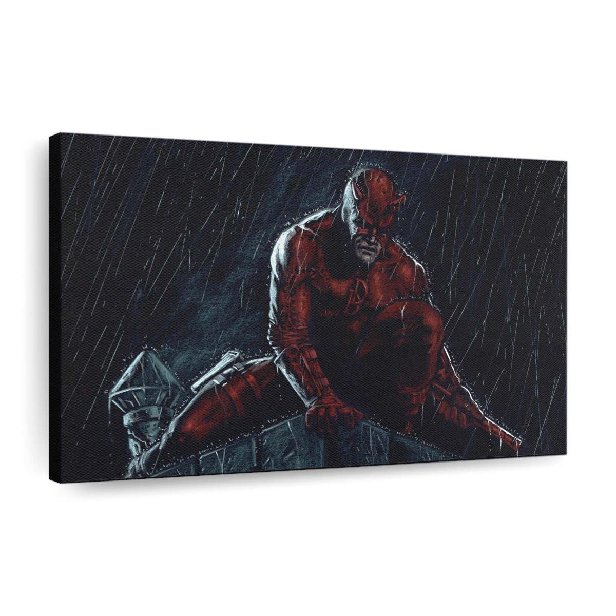 Daredevil in The Knight Leinwandbild - Marvel Wanddeko