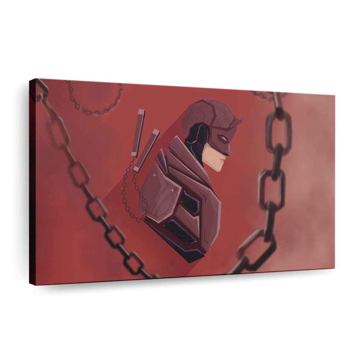 Daredevil Minimal Art Leinwandbild - Marvel Wanddeko