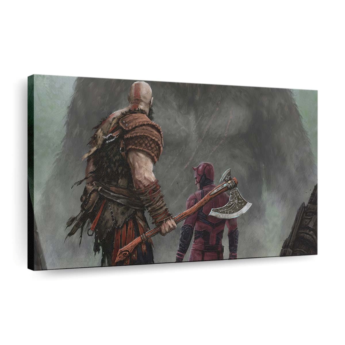 Kratos Daredvil und Kong Leinwandbild - Marvel Wanddeko