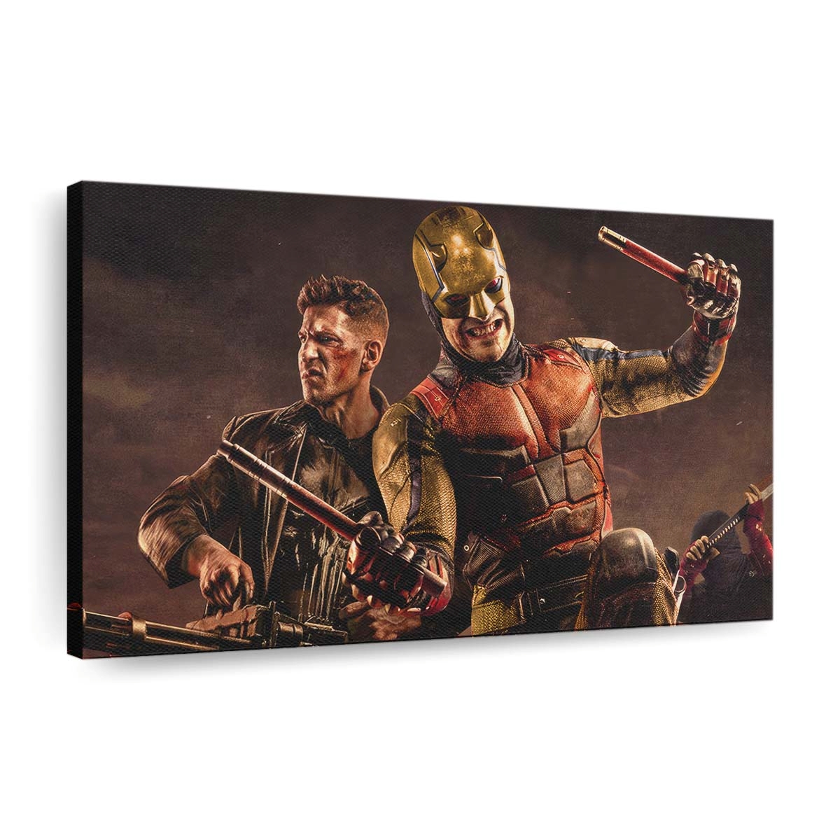 The Punisher X Daredevil Leinwandbild - Marvel Wanddeko