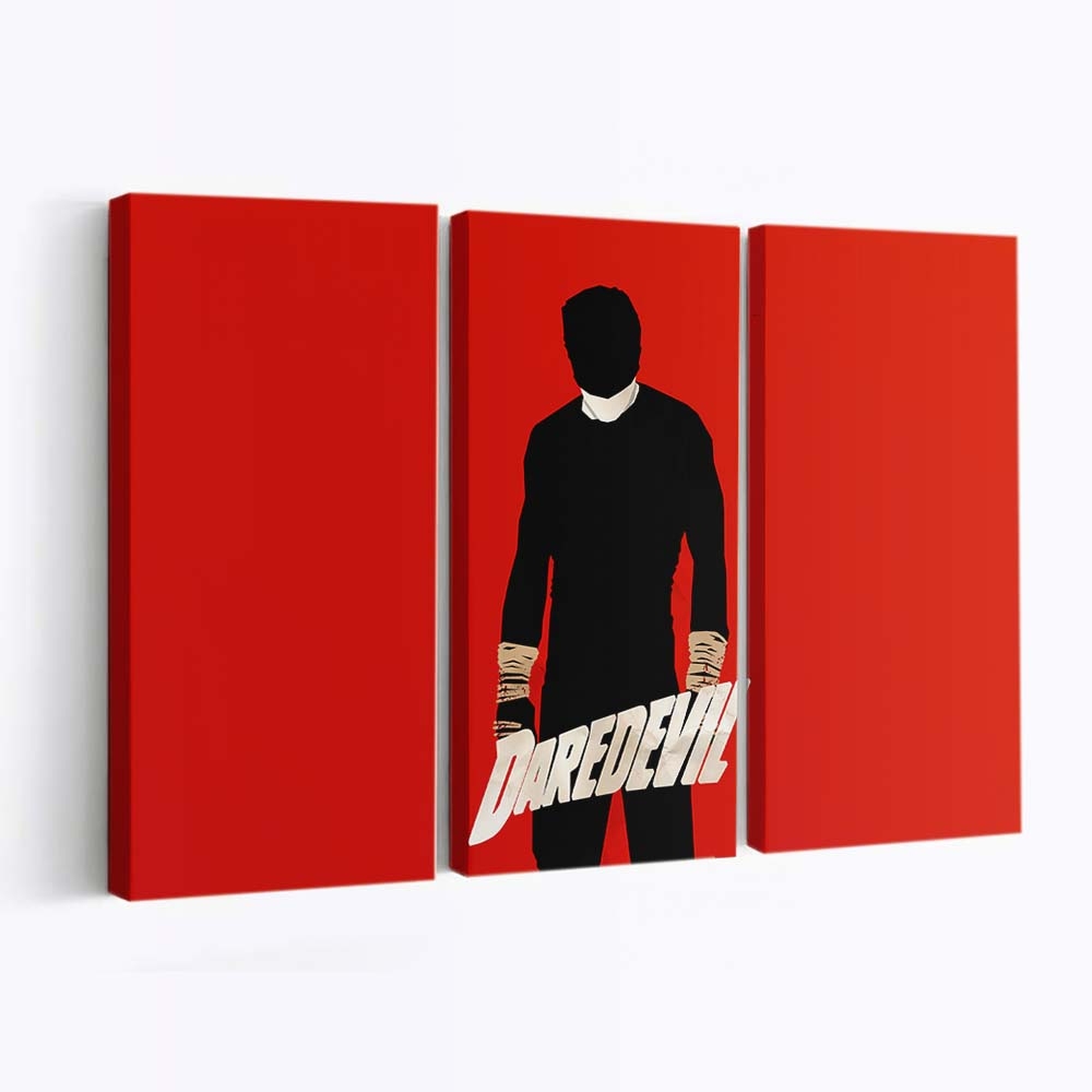 Daredevil Abstrakte Kunst Leinwandbild - Marvel Wanddeko