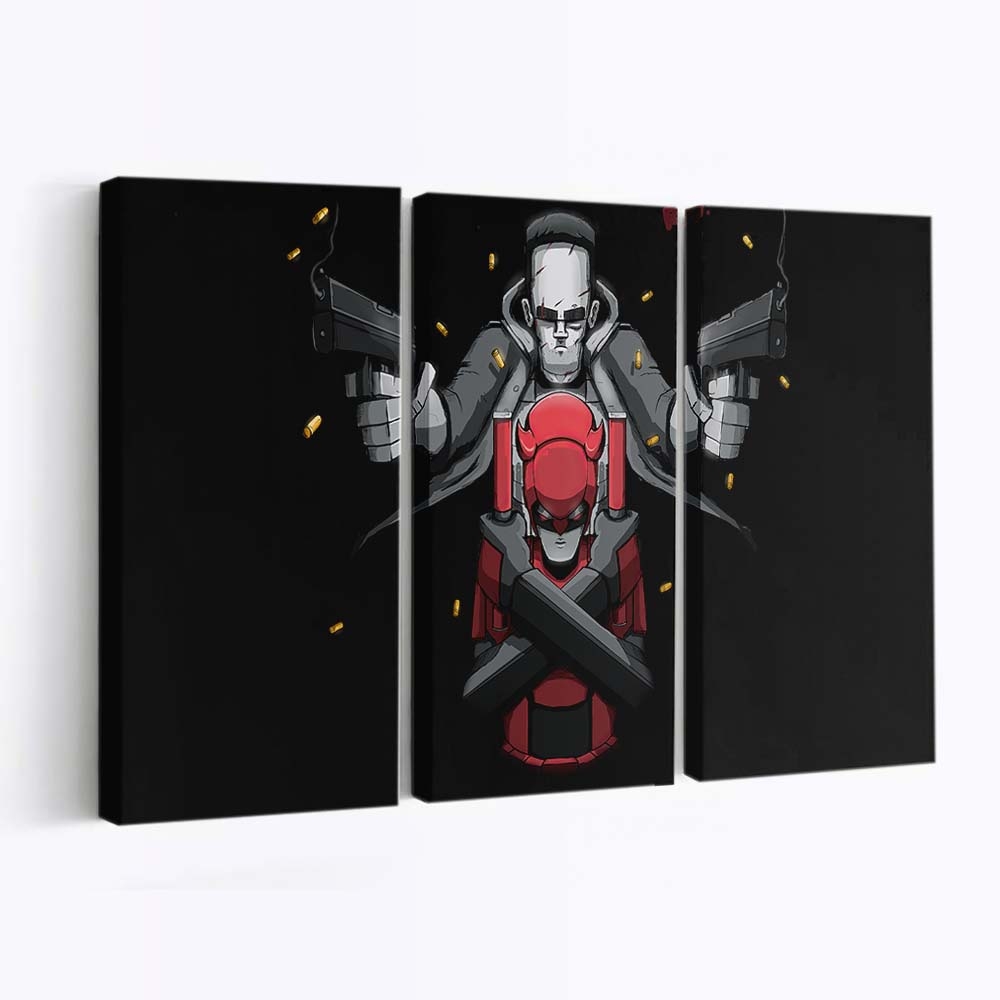 Daredevil und Punisher Leinwandbild - Marvel Wanddeko