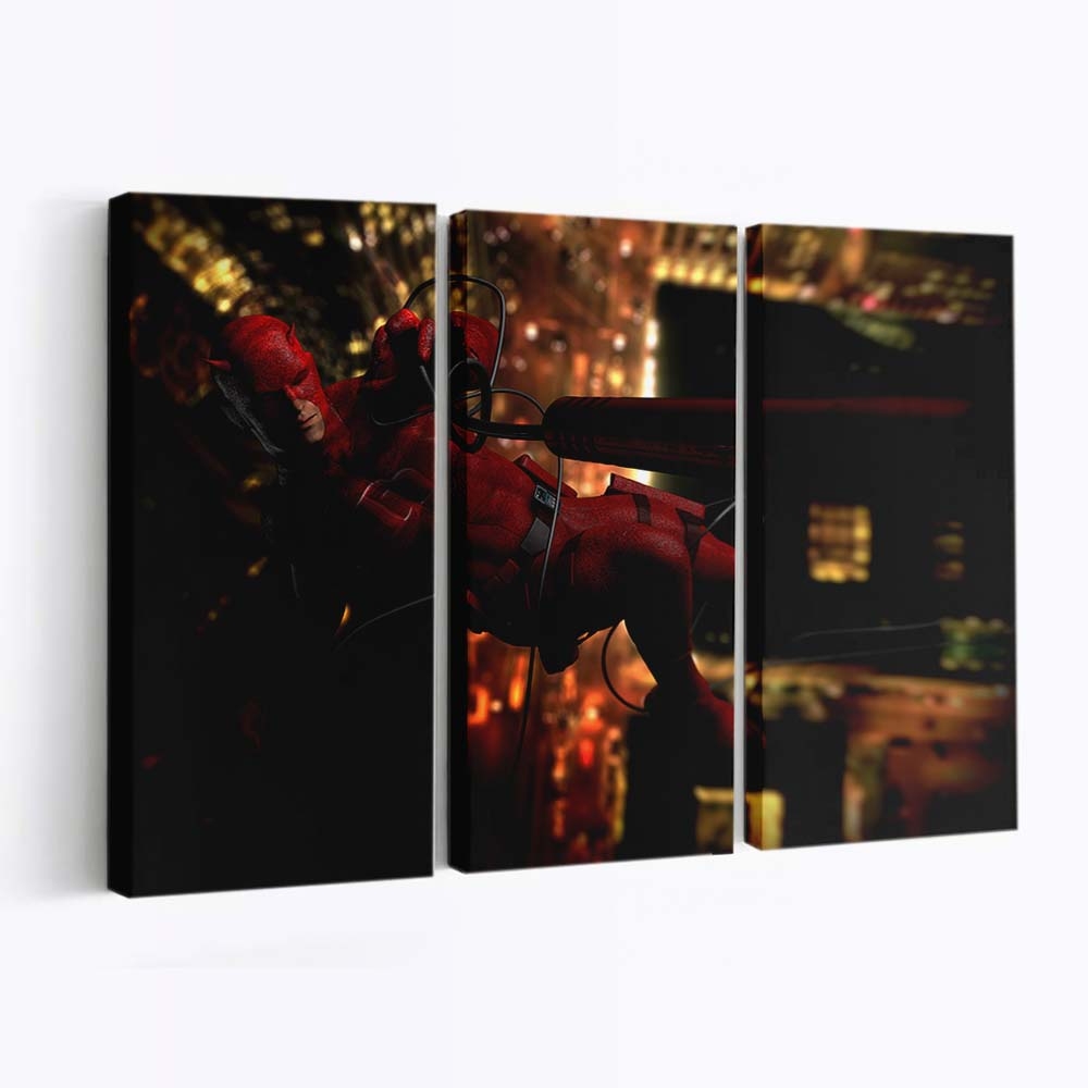 Daredevil Digital Art Leinwandbild - Marvel Wanddeko