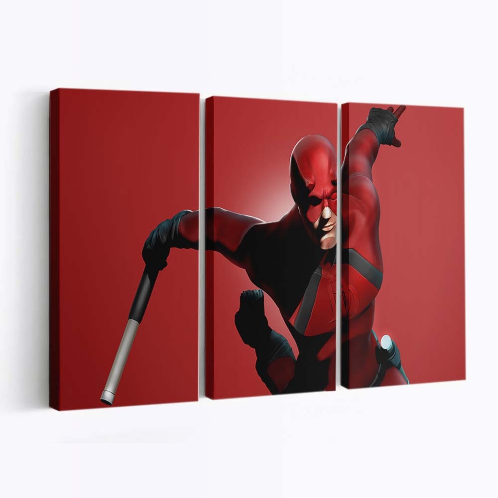 Daredevil Minimalist Leinwandbild - Marvel Wanddeko