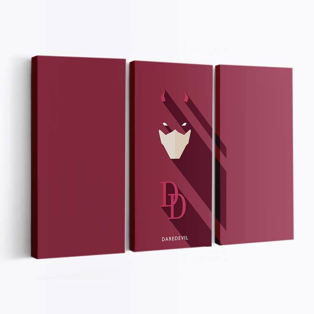 Daredevil Minimalisten Leinwandbild - Marvel Wanddeko